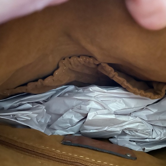 Patricia Nash Brown Map Print Leather Clutch 10 X 6 - Picture 11 of 14